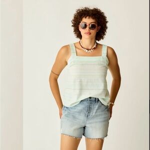 Carve Designs Mint Striped Top